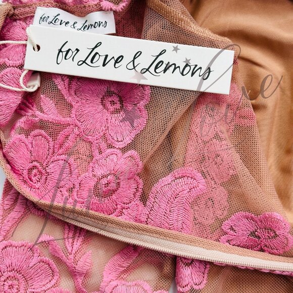 FOR LOVE & LEMONS x FREE PEOPLE Temecula Maxi Dress In Pink NWT - Picture 11 of 13